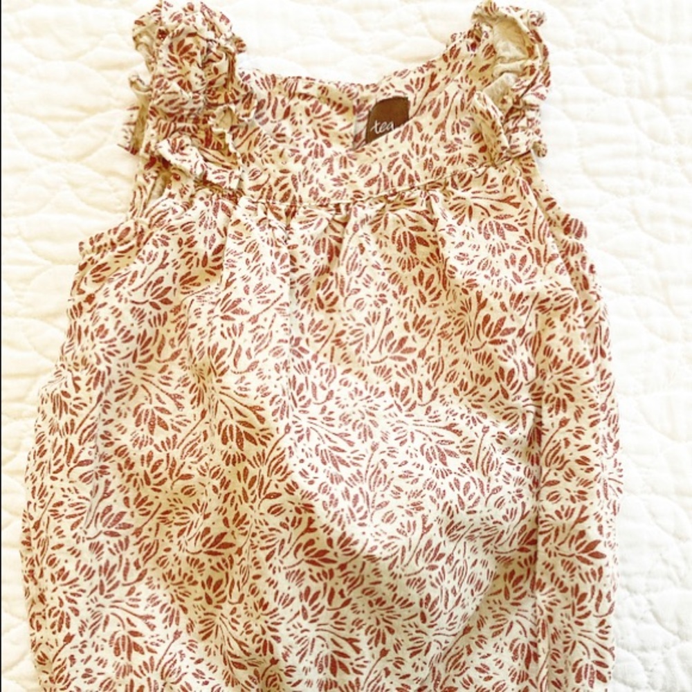 Tea collection bubble romper 3-6 months